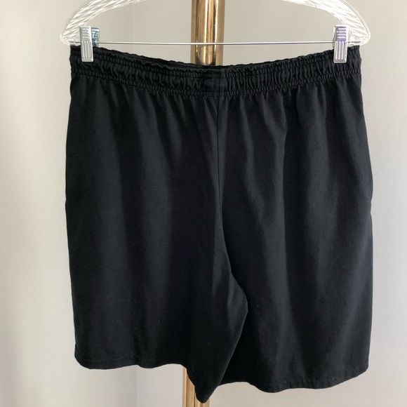 Fruit of the Loom Men’s Black Pull On Athletic Gym Shorts Size Large - Picture 2 of 5